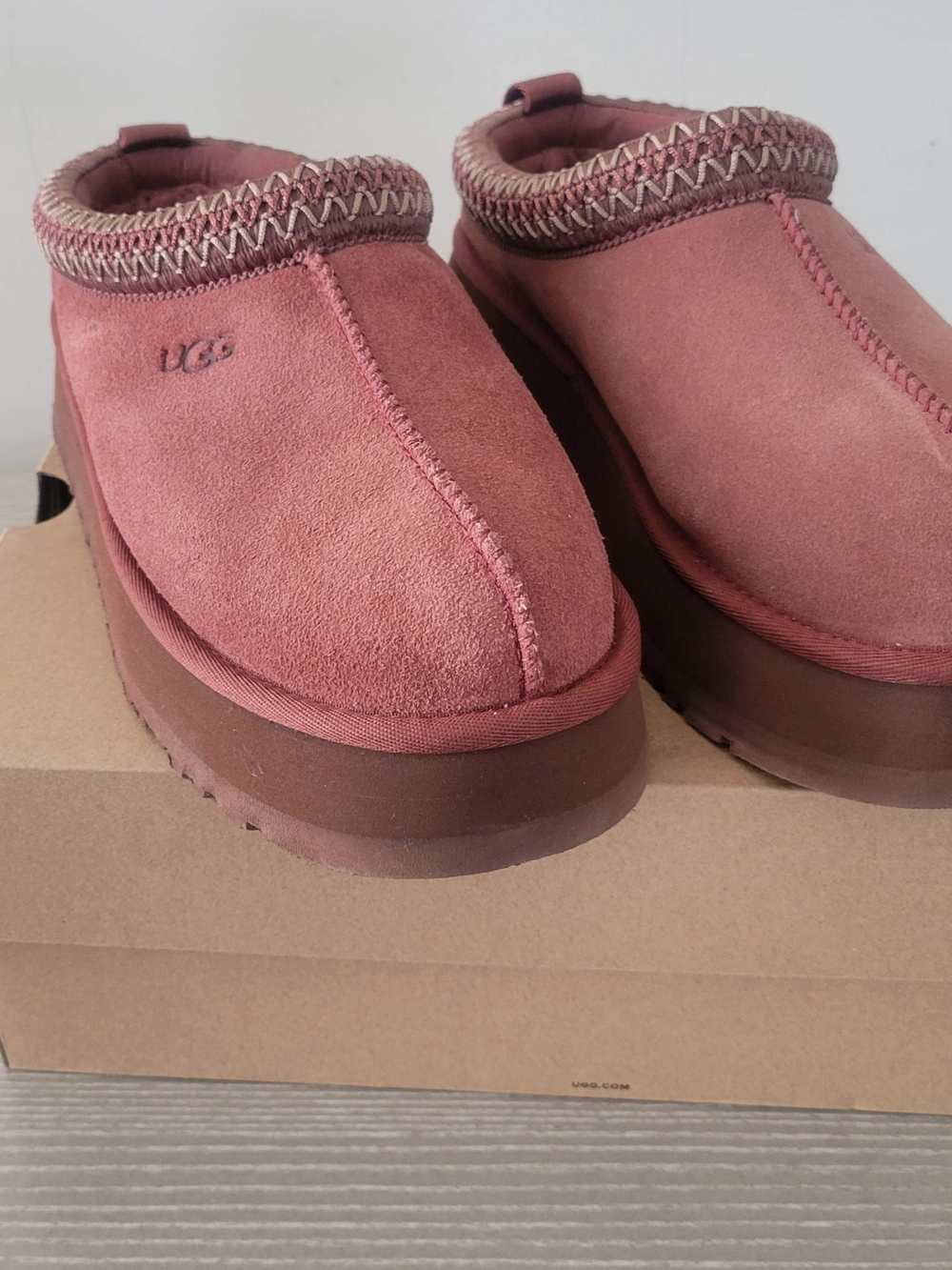 UGG Women’s Suede Slip-On Clog in Rosewood
